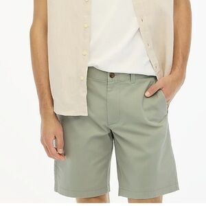 J crew quarry green 9" flex chino short